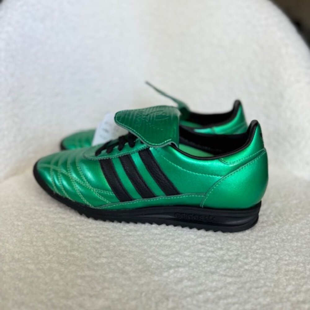Adidas SL 72 OG Metallic Green Black Womens Sneaker - Picture 4 of 6